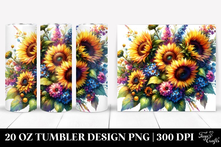 Watercolor Sunflower Clipart Image 17