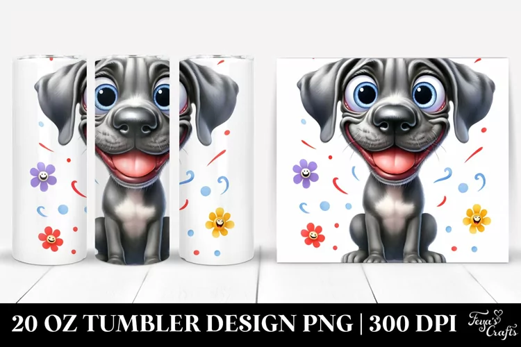 Crazy Looking Great Dane | 20 Oz Tumbler