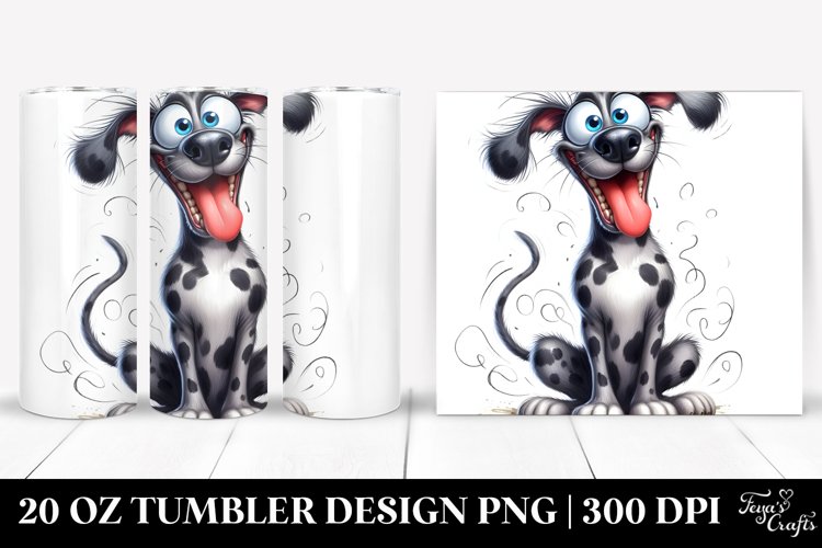 Crazy Looking Great Dane | 20 Oz Tumbler example image 1