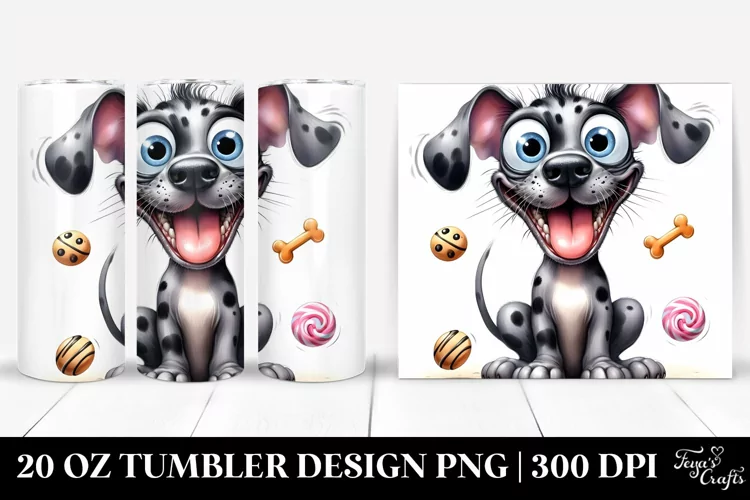 Crazy Looking Great Dane | 20 Oz Tumbler