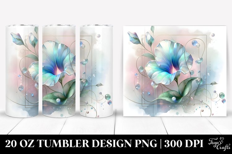 Glossy Sweet Pea Material Splash 20 Oz Tumbler example image 1