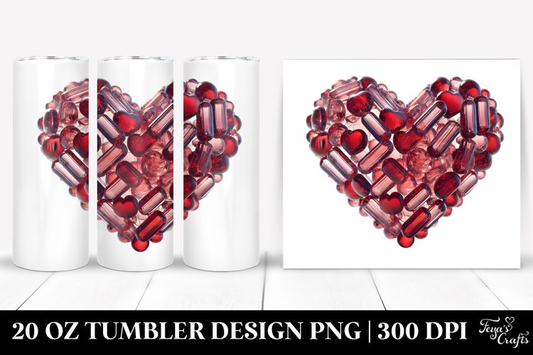 Valentines 20 Oz Tumbler Png