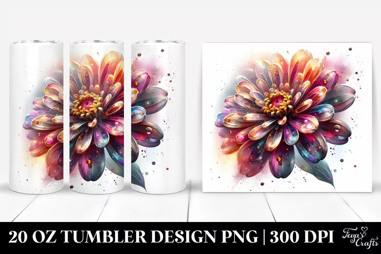 Abstract Zinnia | 20 Oz Tumbler
