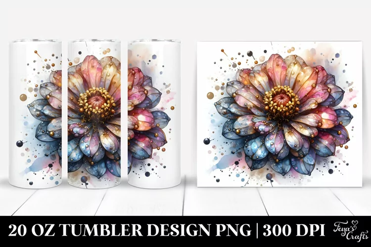 Abstract Zinnia | 20 Oz Tumbler