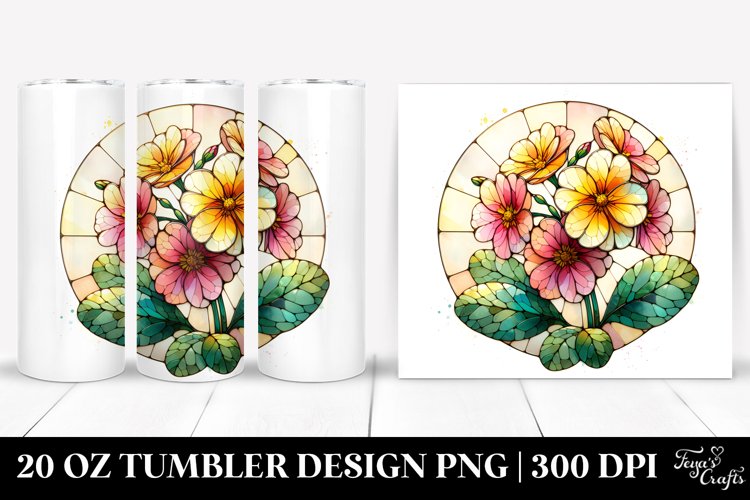 Stained Primrose | 20 Oz Tumbler example image 1