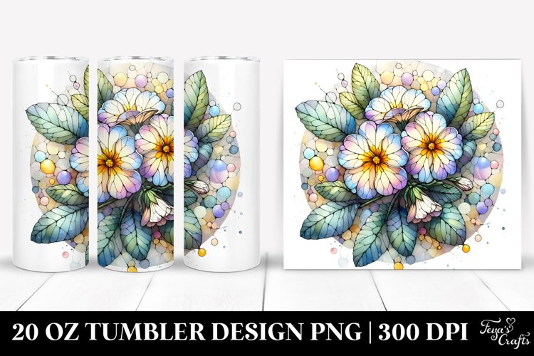 Stained Primrose | 20 Oz Tumbler example image 1
