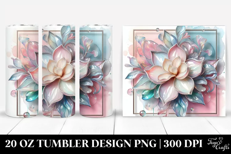 Shiny Gardenia Material Splash 20 Oz Tumbler