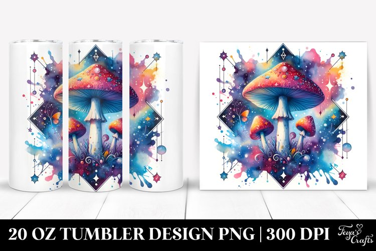 Vibrant Magical Mushroom Tarot Clipart