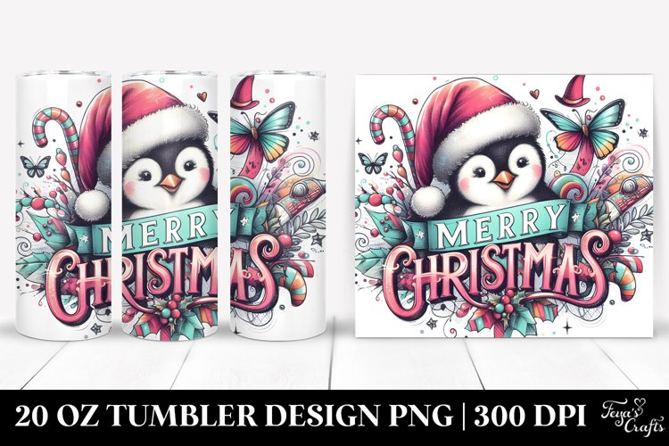 Christmas PNG 20 Oz Tumbler Design