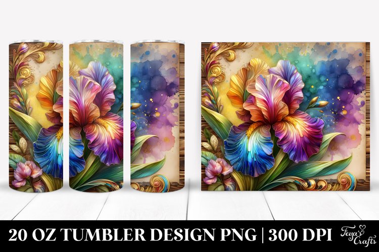 -Like Hyacinth Splash | 20 Oz Tumbler example image 1