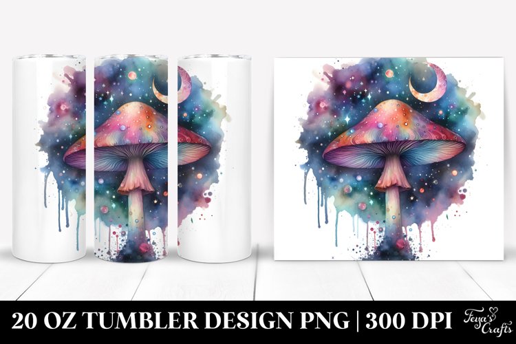 Colorful Magical Mushroom | 20 Oz Tumbler example image 1