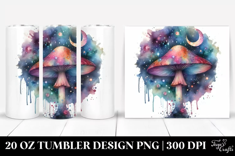 Colorful Magical Mushroom | 20 Oz Tumbler
