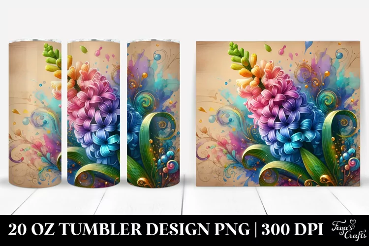 Colorful Floral Swirls | 20 Oz Tumbler