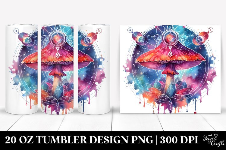 Vibrant Magical Mushroom Tarot Clipart