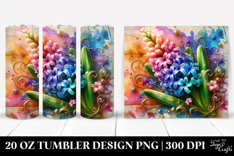 Colorful Floral Swirls | 20 Oz Tumbler