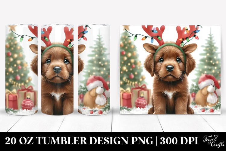Expressive Chesapeake Bay Retriever in Christmas Attire example image 1
