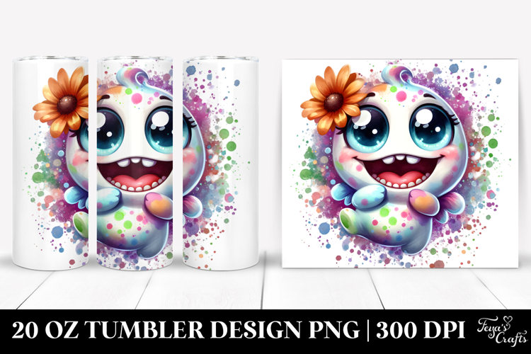 Funny Mini Banshee with Flower 20 Oz Tumbler
