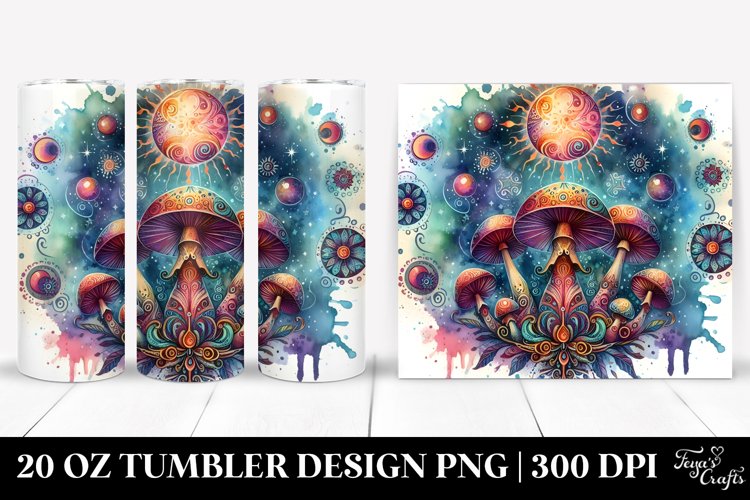 Vibrant Magical Mushroom Tarot Clipart