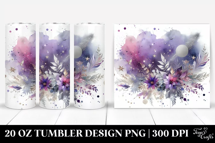 Colorful Purple Stains | 20 Oz Tumbler