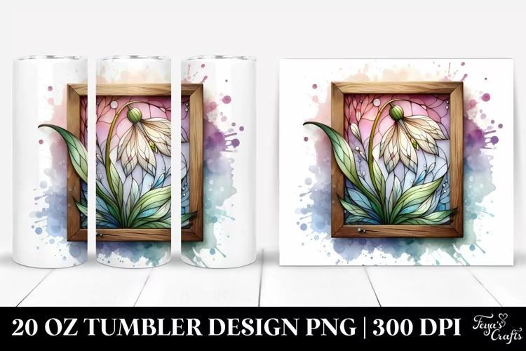 Wooden Snowdrop Frame