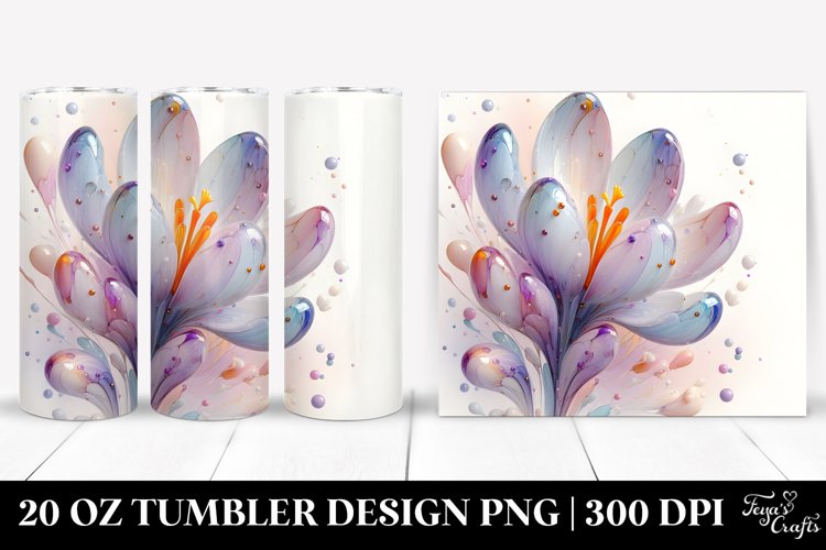 Glossy Crocus Material | 20 oz Tumbler example image 1