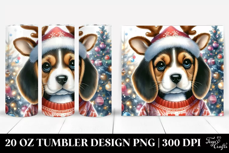 Extremely Expressive Beagle, High-Res PNG