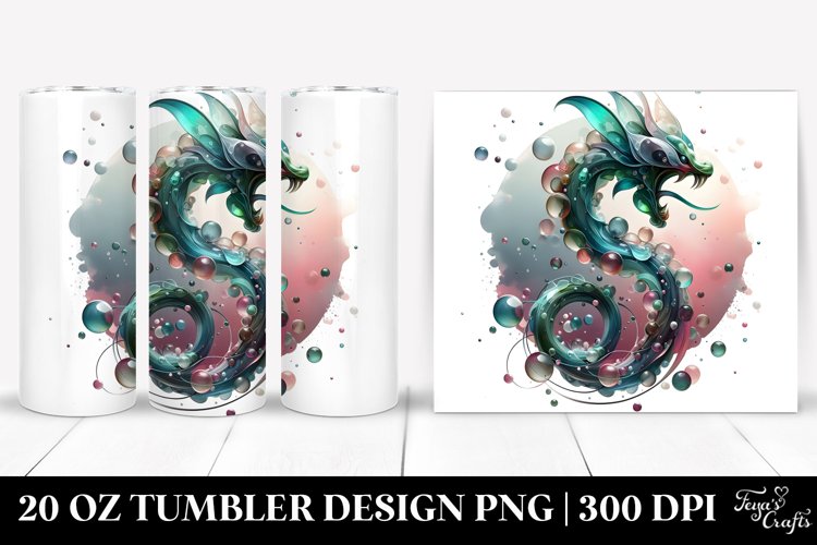 Abstract Snapdragon Tumbler