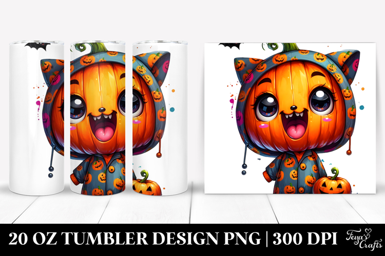 Cute Pumpkin Design, High Quality 20 Oz Tumbler