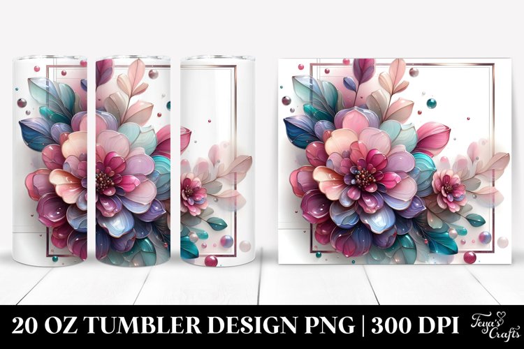 Glossy Zinnia Watercolor