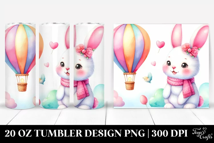 Colorful Pinkish Baby Rabbit 20 Oz Tumbler