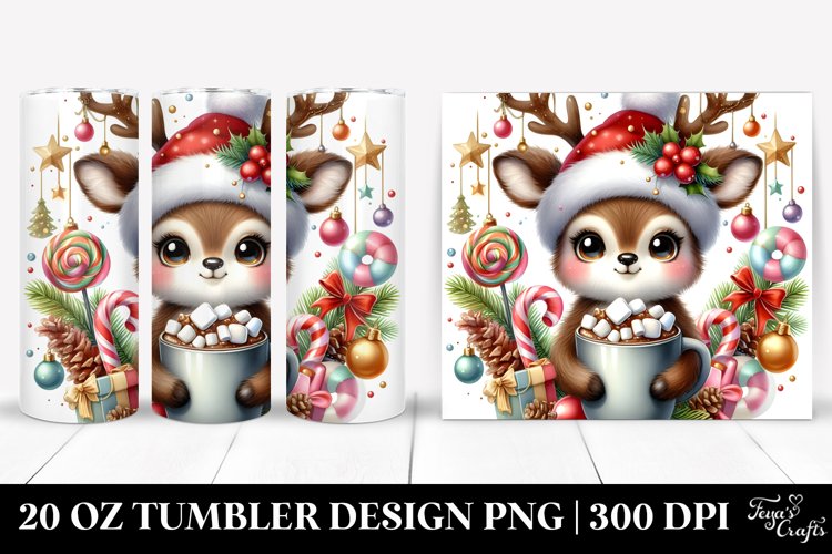 Christmas PNG 20 Oz Tumbler Design