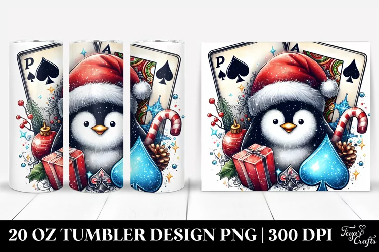 Christmas PNG 20 Oz Tumbler Design