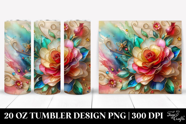Colorful Carnation | 20 Oz Tumbler example image 1