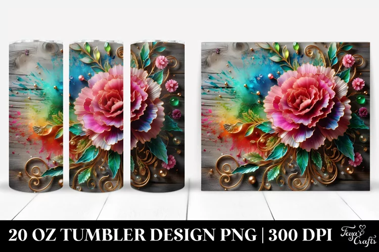 Colorful Carnation | 20 Oz Tumbler