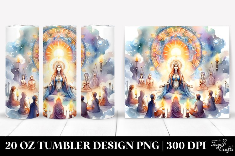 mystic ritual watercolor image | 20 oz Tumbler