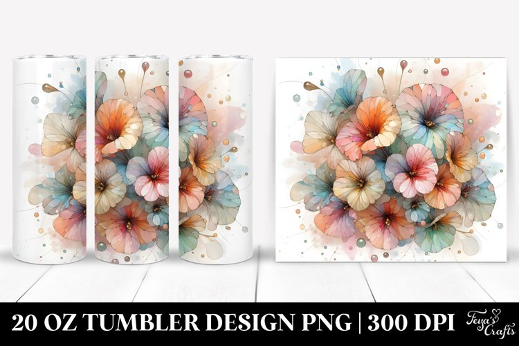 Shiny Nasturtium Clipart, Transparent 20 Oz Tumbler