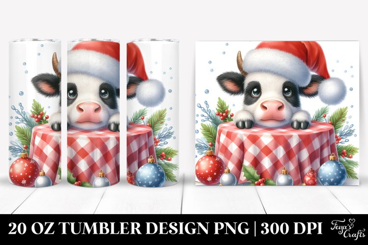 Christmas PNG 20 Oz Tumbler Design example image 1