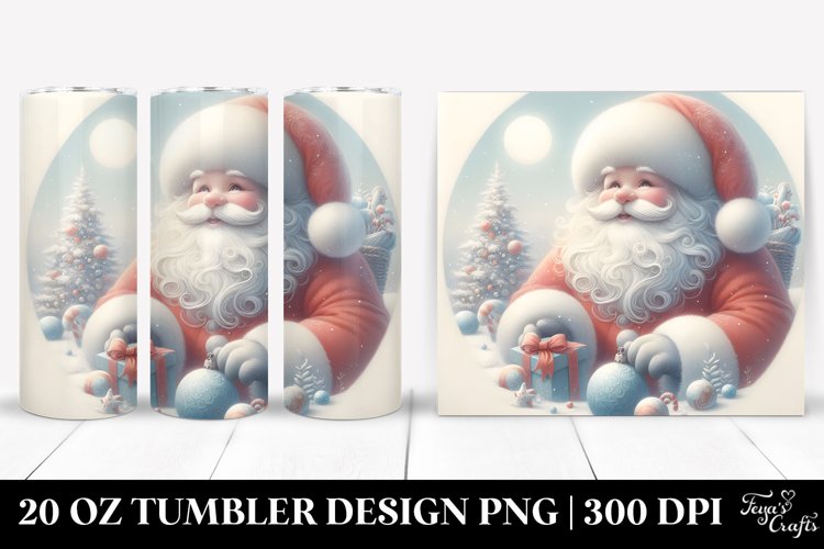 Pastel Santa Clipart