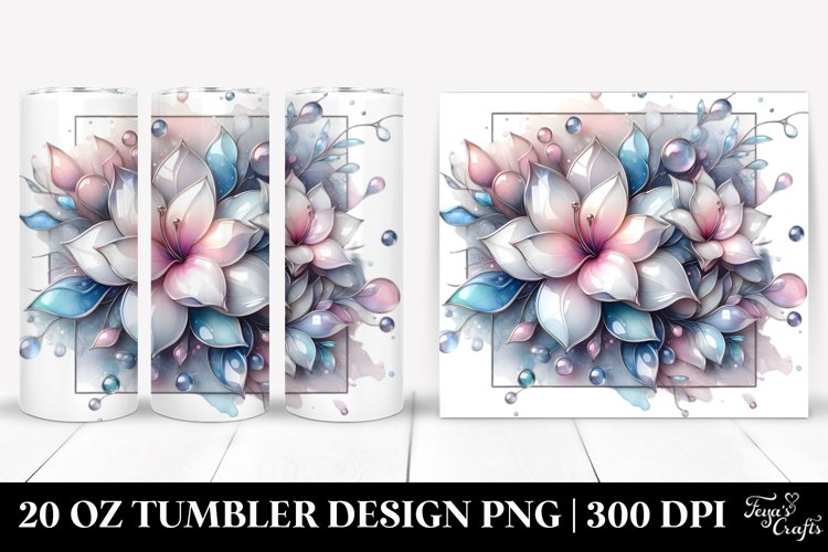 Glossy Gardenia 20 Oz Tumbler example image 1