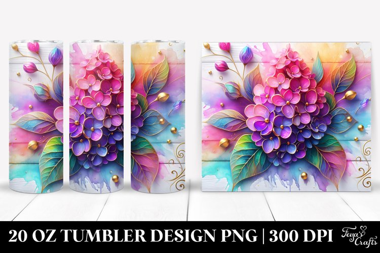 Colorful Lilac with Gold Insertions | Tumbler