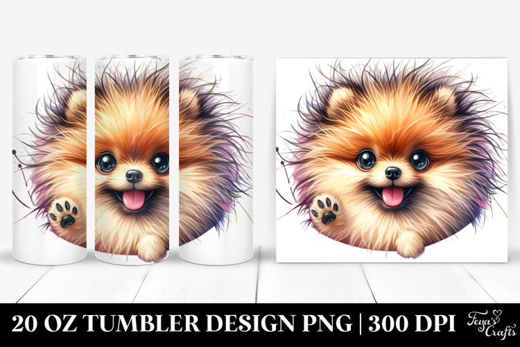 Cute Pomeranian, 20 Oz Tumbler example image 1