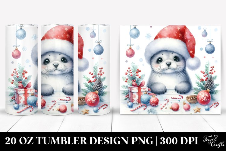 Christmas PNG 20 Oz Tumbler Design example image 1