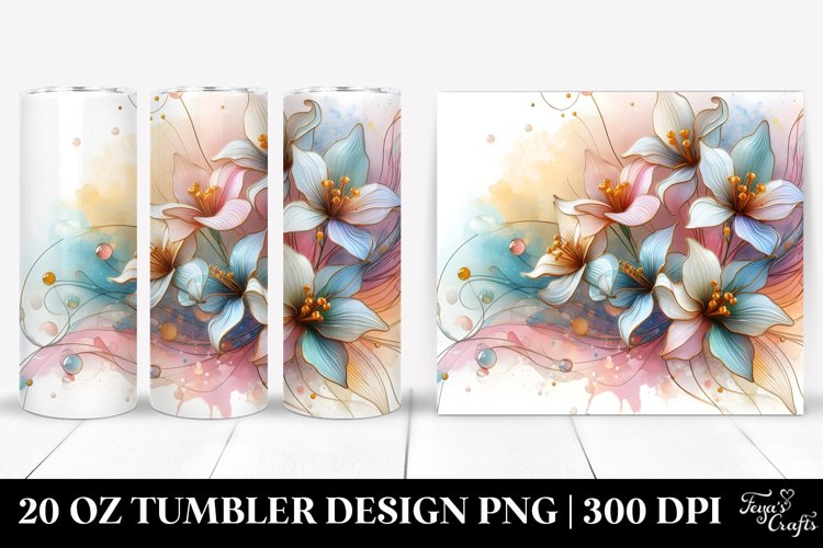 Pastel Watercolor Flower Png Image 19