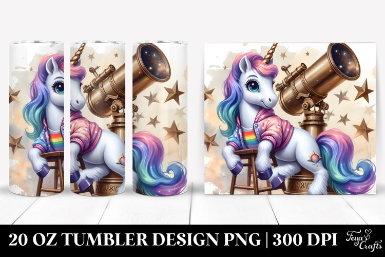 Cute Unicorn Celestial Observatory | 20 Oz Tumbler