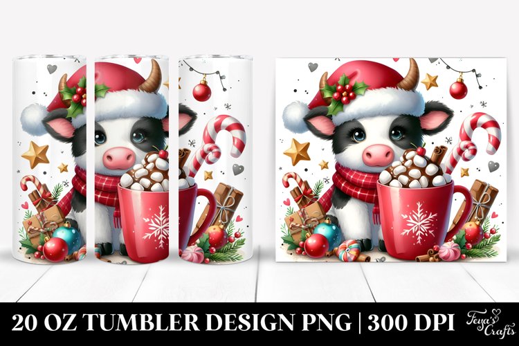 Christmas PNG 20 Oz Tumbler Design example image 1