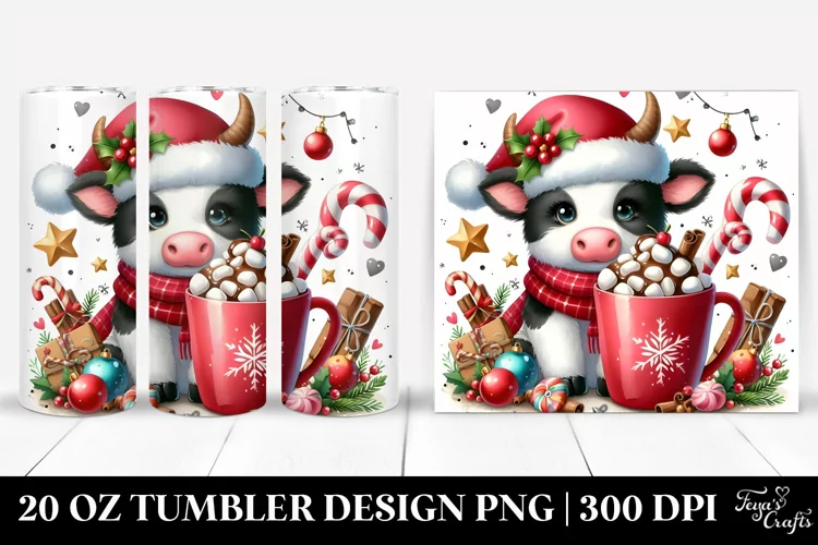 Christmas PNG 20 Oz Tumbler Design