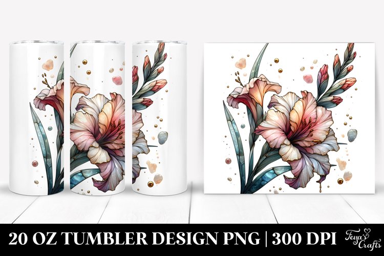 Stained Gladiolus | 20 Oz Tumbler