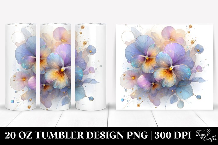 Shiny Pansy | 20 oz Tumbler