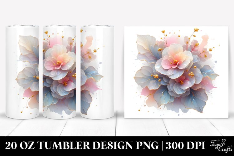 Pastel Watercolor Flower Png Image 15