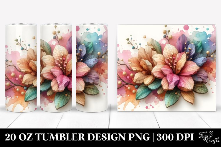Wooden Azalea Stained 20 Oz Tumbler example image 1